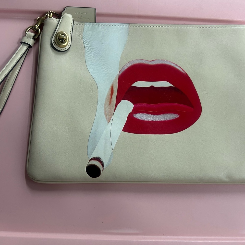 Coach X Tom Wesselmann Large Turnlock Wristlet